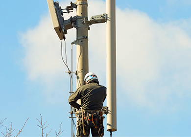 携帯電話基地局工事