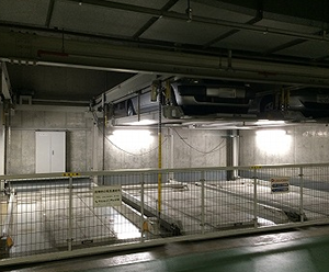 梅田地下駐車場照明器具LED化工事